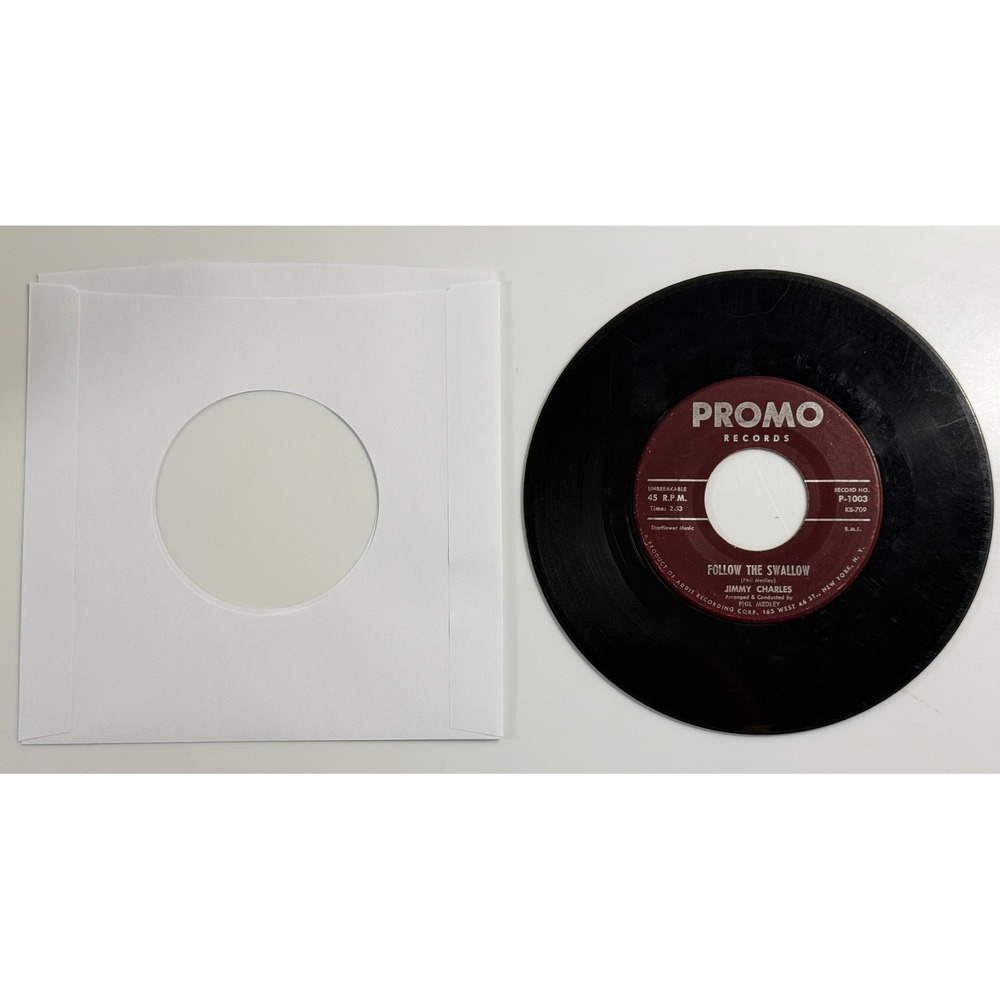 Promo Records Jimmy Charles 45 RPM 7" Black Good Follow The Swallow P-1003